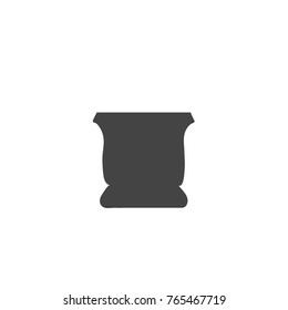 jug vector icon isolated on white background
