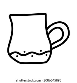 Jug. Ilustración vectorial en estilo doodle.