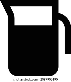 jug vector illustration isolated on a transparent background. glyph vector icons for concept or web graphics.