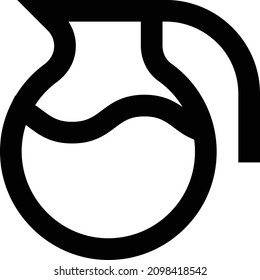 jug, Vektorgrafik einzeln auf transparentem Hintergrund. Strich-Vektorsymbole für Konzept- oder Web-Grafiken.