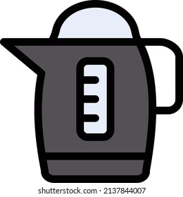 jug vector illustration isolated on a transparent background. glyph vector icons for concept or web graphics.