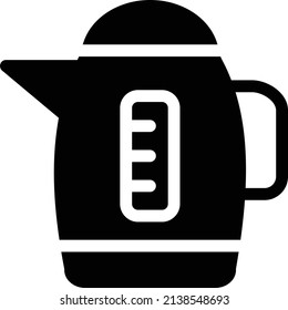 jug vector illustration isolated on a transparent background. glyph vector icons for concept or web graphics.