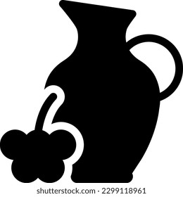 jug  Vector illustration on a transparent background. Premium quality symmbols. Glyphs vector icons for concept and graphic design. 
