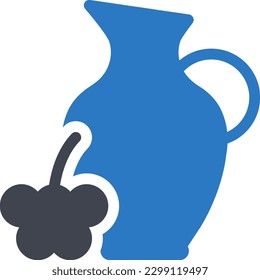 jug  Vector illustration on a transparent background. Premium quality symmbols. Glyphs vector icons for concept and graphic design. 
