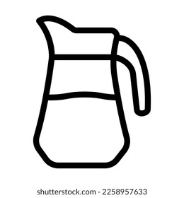 Jug Vector Line Icon Design