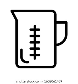 jug vector thin line icon 