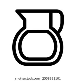 Jug of water icon, beverage, drink, vector illustration