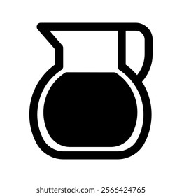 Jug of water icon, beverage, drink, vector illustration