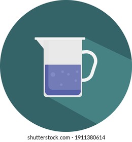 Jarro com água, ilustração, vetor em um fundo branco.