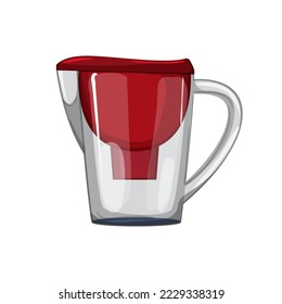 jug water pitcher cartoon. jug water pitcher sign. isolated symbol vector illustration