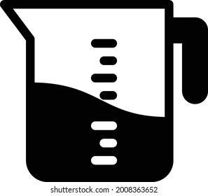 jug with white background. jug is a symbol of bakery .glyph flat icon.