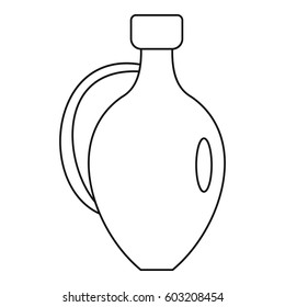 Jug for wine icon. Outline illustration of jug for wine vector icon for web