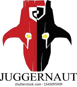 Juggernaut Vector Illustration Sign Art