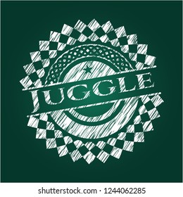 Juggle on blackboard