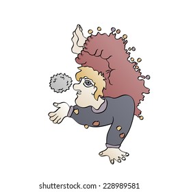 Juggler with a ball