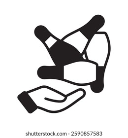 Juggler glyph, mini illustration icon. use for modern concept, print, UI, UX kit, web and app development. Vector EPS 10, related to entertainment, festival, funfair and hobbies.