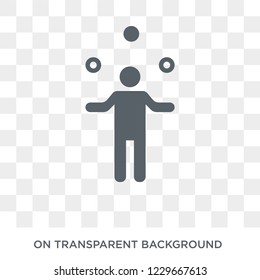 Juggler icon. Juggler design concept from Circus collection. Simple element vector illustration on transparent background.