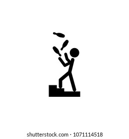 juggler icon. Element of theater and art illustration. Premium quality graphic design icon. Signs and symbols collection icon for websites, web design, mobile app on white background