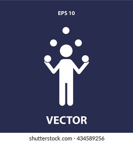 juggler icon. juggler sign