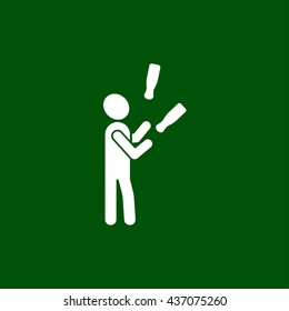 juggler icon. juggler sign