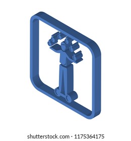Juggler isometric left top view 3D icon