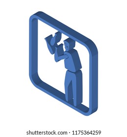 Juggler isometric left top view 3D icon