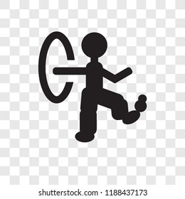 Juggler man vector icon isolated on transparent background, Juggler man transparency logo concept