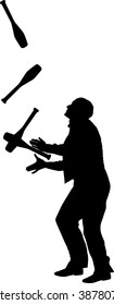 juggler silhouette