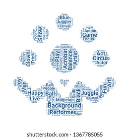 juggler word cloud. tag cloud about juggler