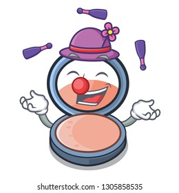 Juggling blush is isolated with the cartoons