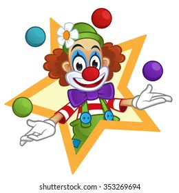 Juggling clown