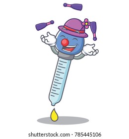 Juggling dropper character cartoon style