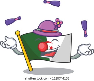 Juggling flag algeria are stored mascot bag