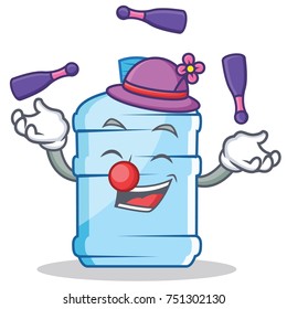 Juggling gallon character cartoon style