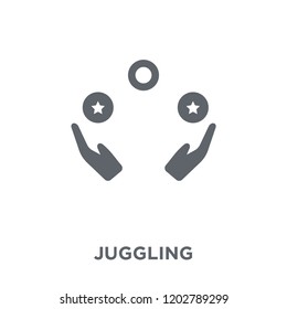 Juggling icon. Juggling design concept from Circus collection. Simple element vector illustration on white background.