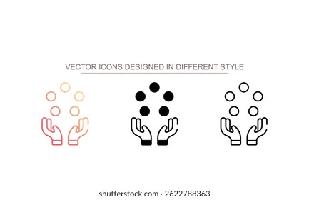 Design de ícone malabarismo com fundo branco ilustração stock