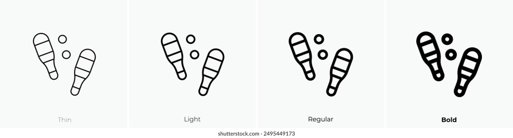 Juggling icon. Thin, Light Regular And Bold style design isolated on white background