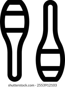 Juggling icon. Thin Linear Style Design Isolated On White Background