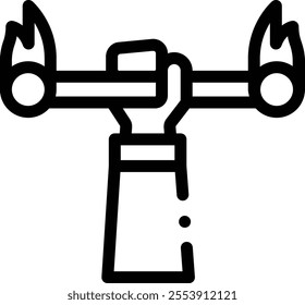 Juggling icon. Thin Linear Style Design Isolated On White Background