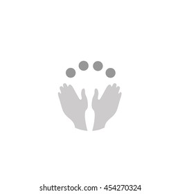 juggling icon vector art pictogram grey