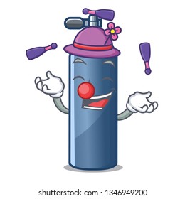 Juggling toy air tank diving cartoon shape