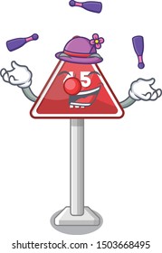 Juggling toy height limit above mascot table