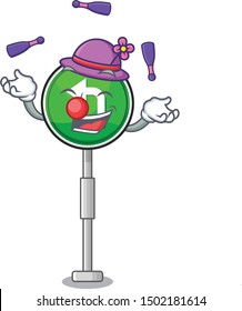Juggling turn left the on a character