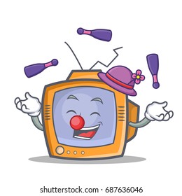 Juggling TV character cartoon object
