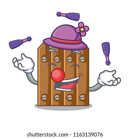 Juggling wooden fence pattern for design cartoon