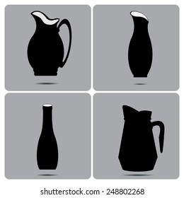 Jugs icon -Vector illustration