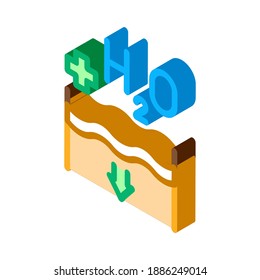 juice add water icon vector. isometric juice add water sign. color isolated symbol illustration