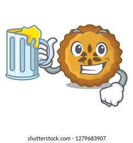 With juice apple pie on the character board