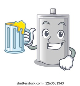 With juice bag packaging for sugar in character