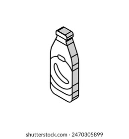 Jugo de plátano icono isométrico Vector. Jugo de plátano signo. Ilustración de símbolo aislado